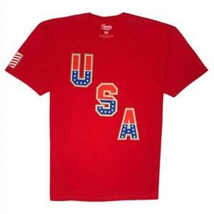 NEW POPULAR DEMAND men's usa t-shirt in red